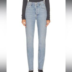 Agolde Freya High Rise Slim Jean in Jargon